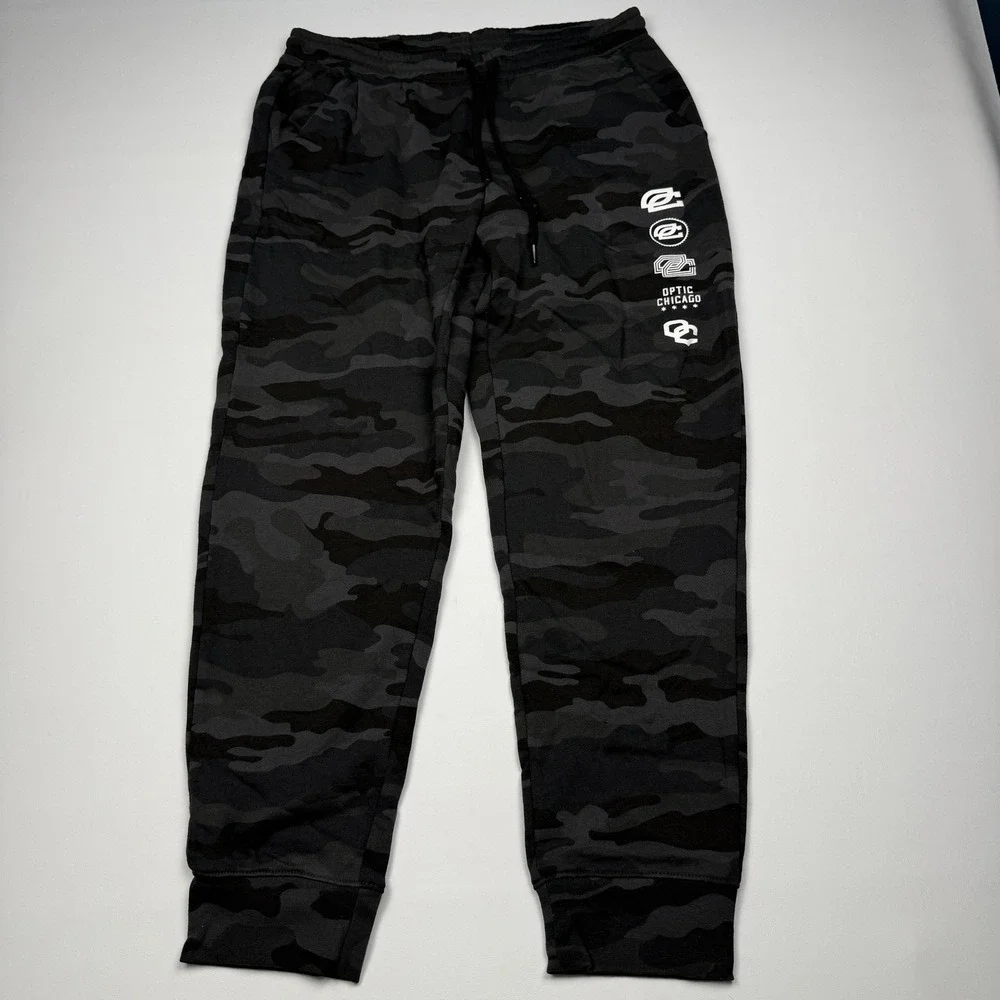 OpTic Gaming Chicago Sweatpants Mens Large Black Camo Jogger Pants Huntsmen